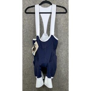 Safetti Cycling Bib Shorts Womens M Navy Blue White Bib Padded Performance New